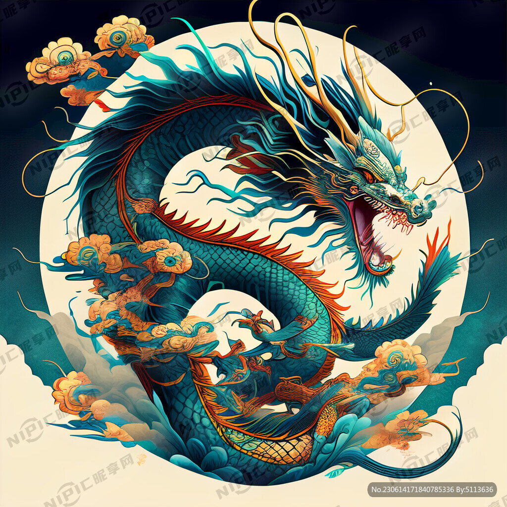 龙 飞龙在天 宇宙穿梭 科技感