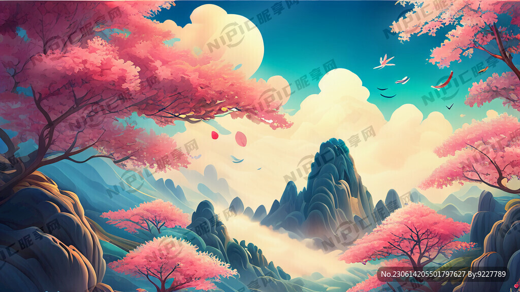 游戏梦幻唯美新中式风景 超高清