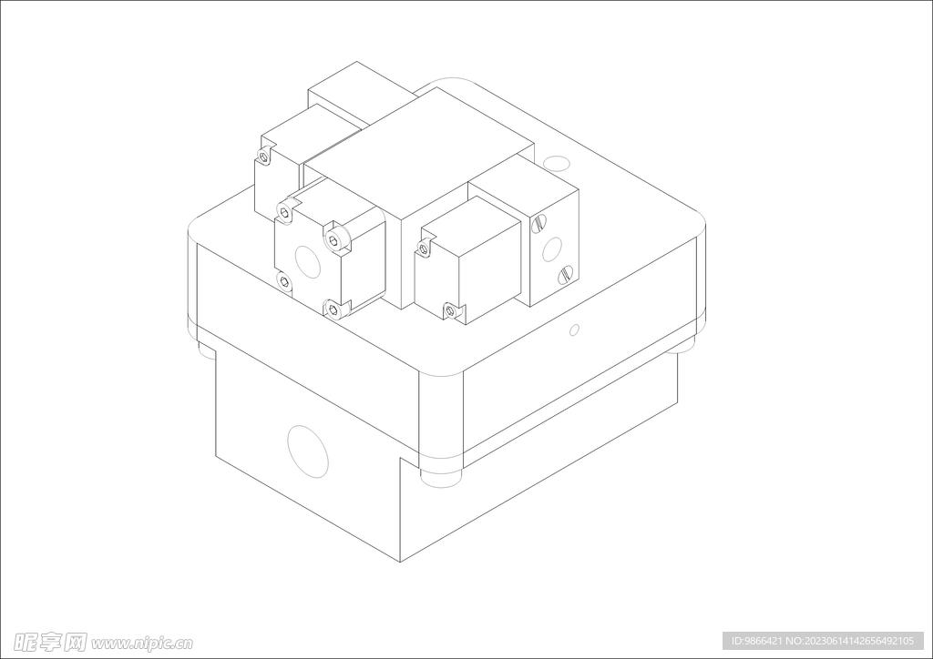 工业调压阀矢量图