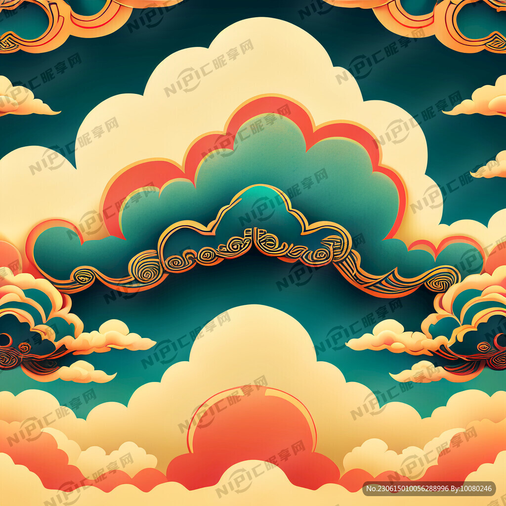 中国风祥云 复古祥云