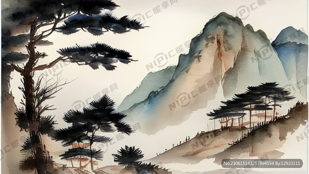 山小迎客松大