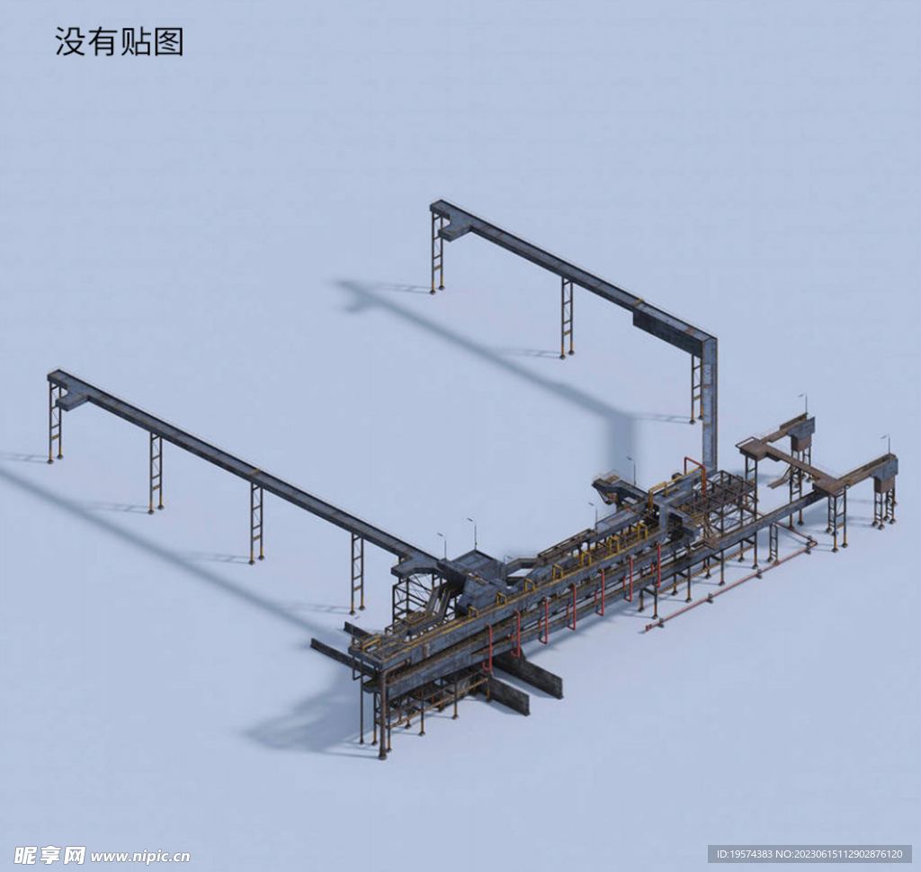   C4D模型 工厂设备 