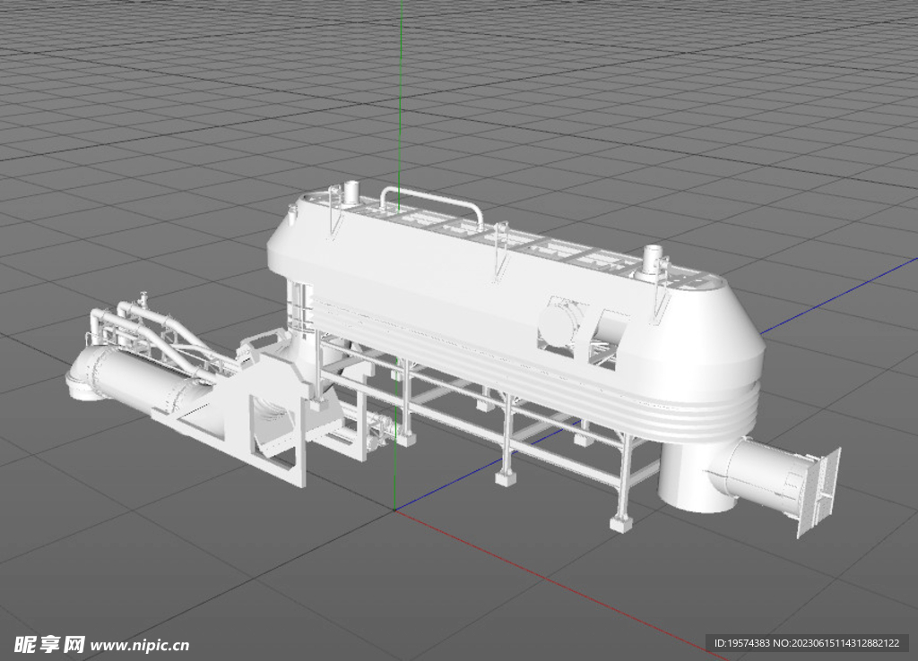  C4D模型   工厂 