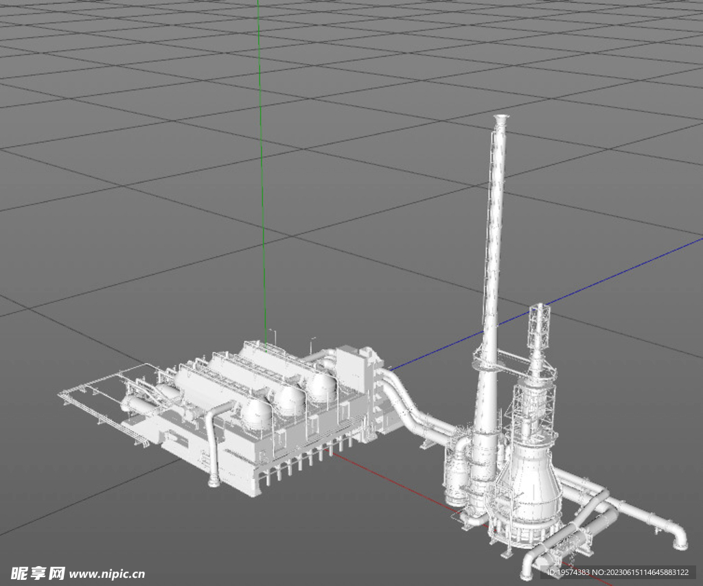   C4D模型 工厂设备