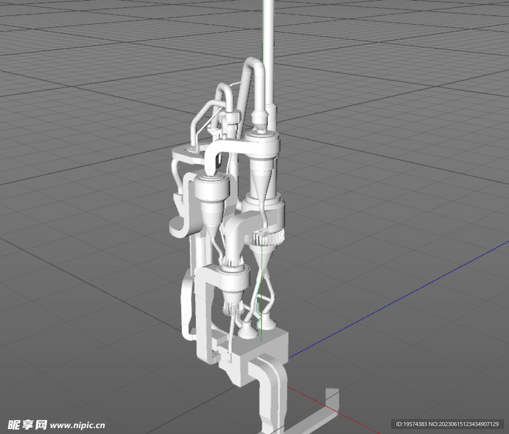  C4D模型 工厂设备 