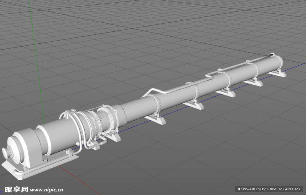  C4D模型 工厂设备 