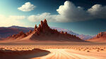 沙漠丝路壮丽风光旅游文化