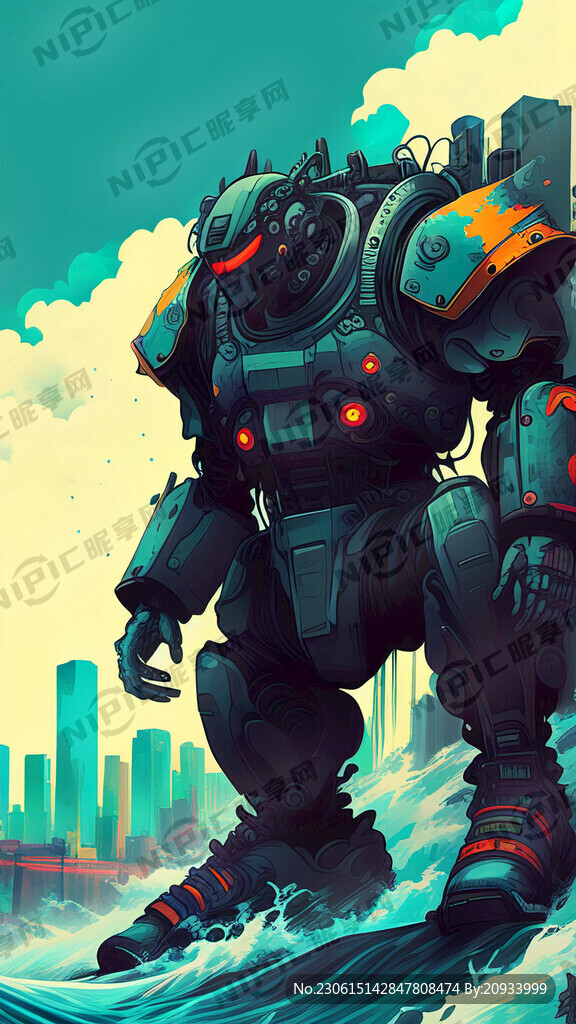 嘻哈 潮流 赛博朋克 机甲风