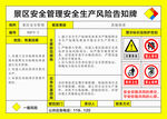 景区安全管理安全生产风险告知牌