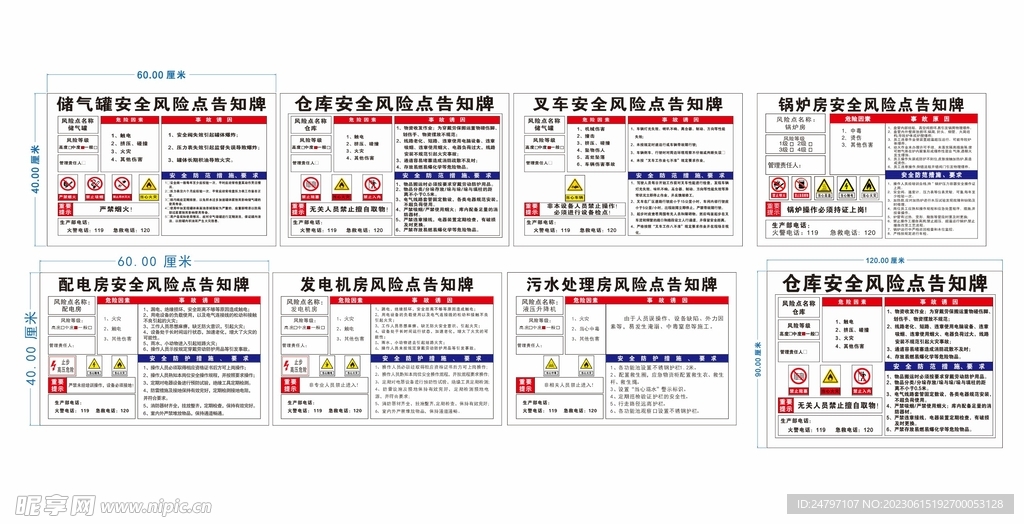 安全风险告知牌