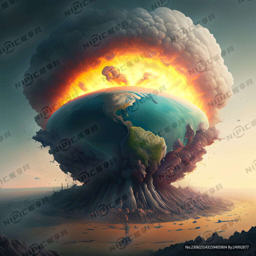 大规模核爆后的地球