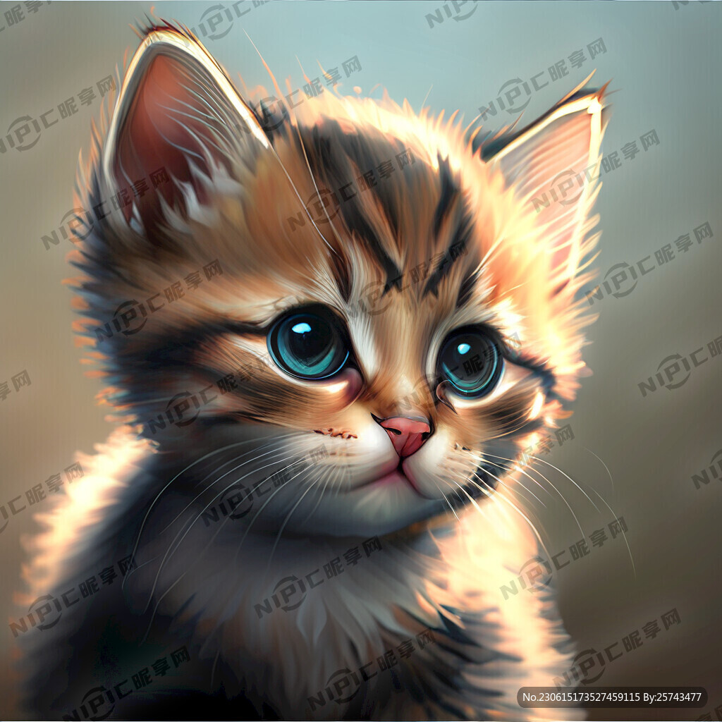 画一只小猫咪