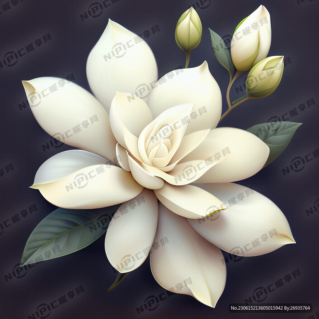 栀子花底纹