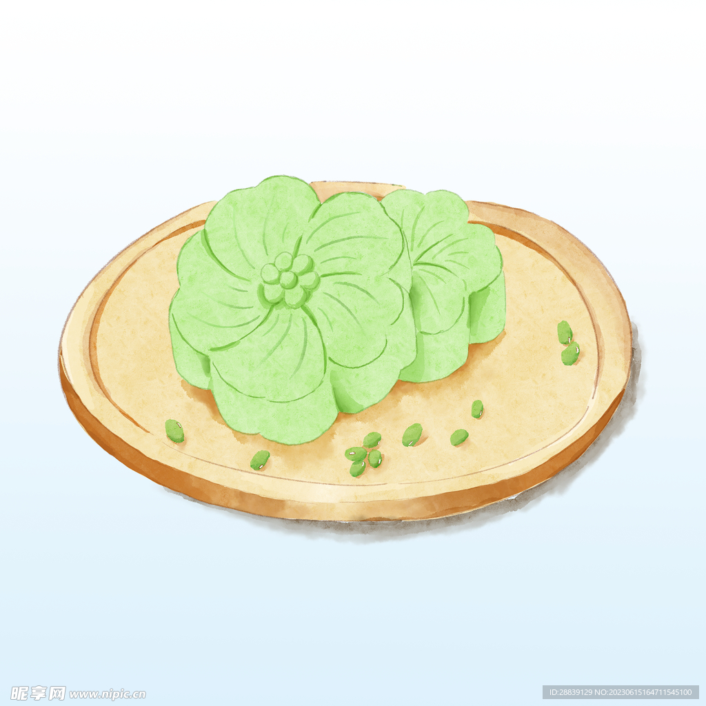  绿豆糕 
