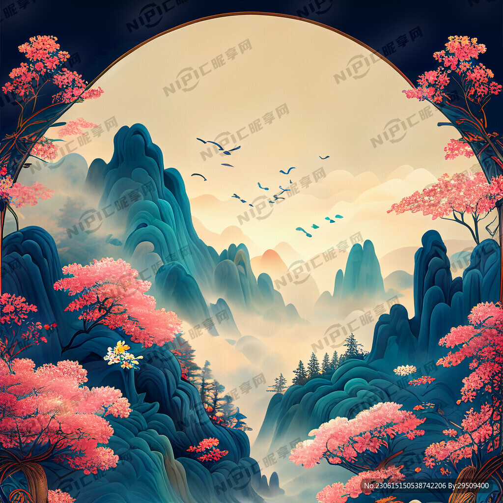 游戏梦幻唯美新中式风景 超高清