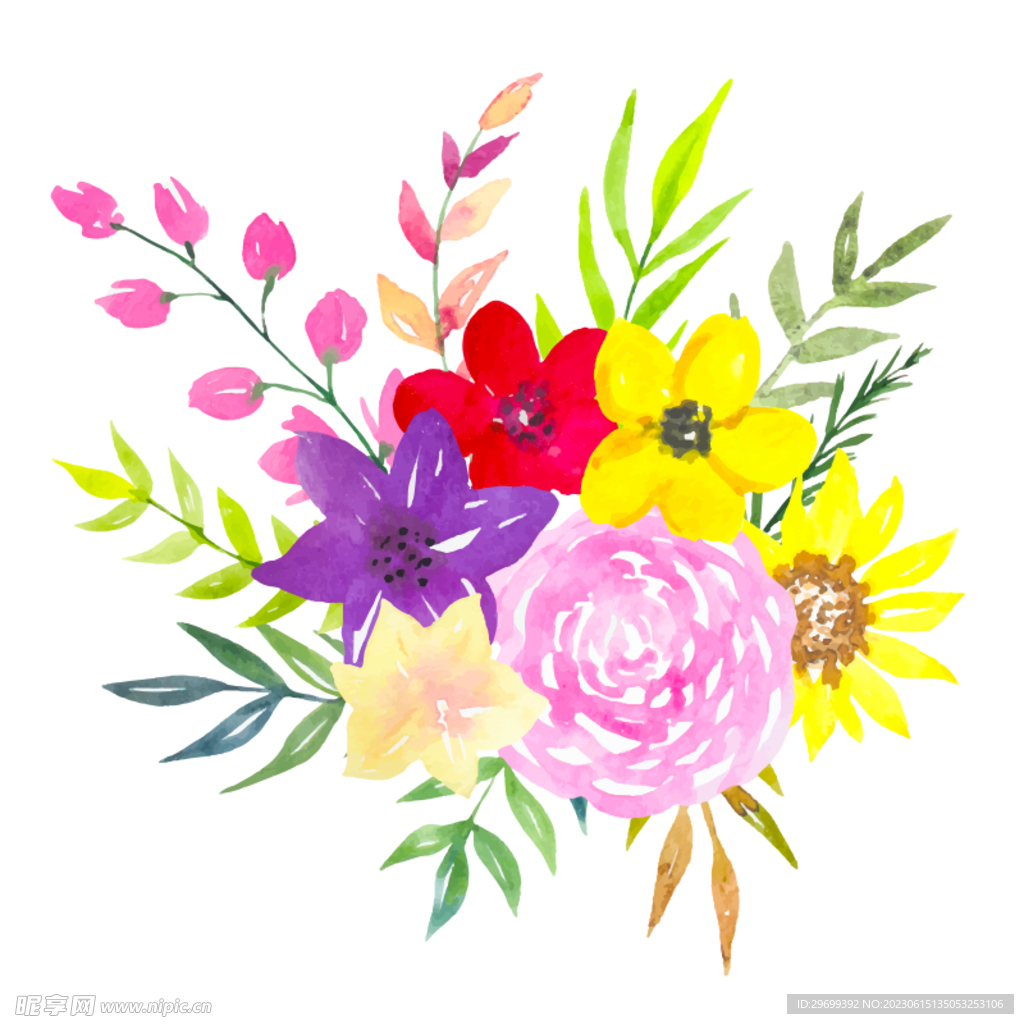 手绘花卉