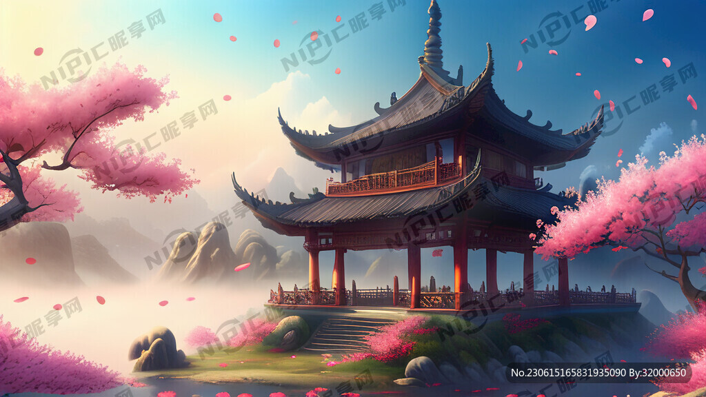 游戏梦幻唯美新中式风景 超高清