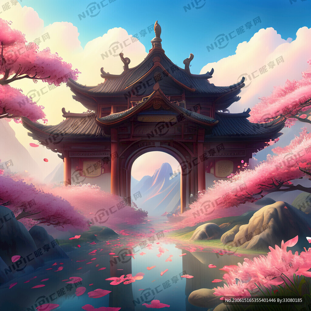 游戏梦幻唯美新中式风景 超高清