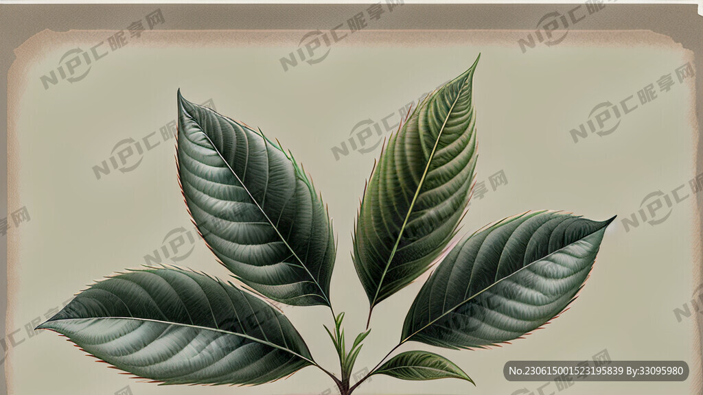 茶叶手绘