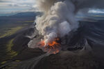 火山爆发图片