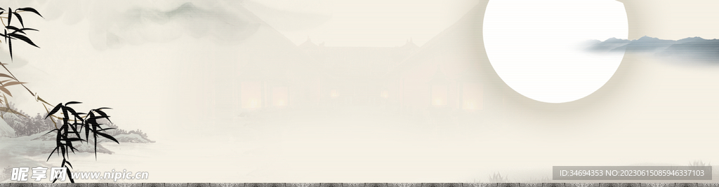 中国风山水画背景