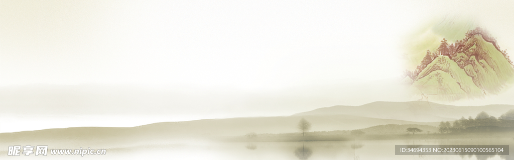 中国风山水画