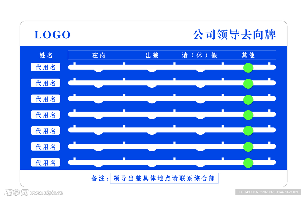 领导去向图