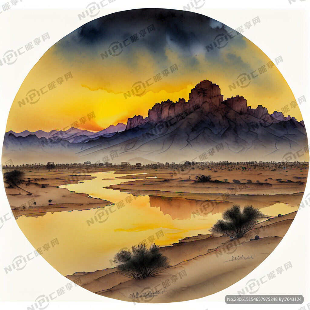 超大广角 俯视视角 大漠孤烟直