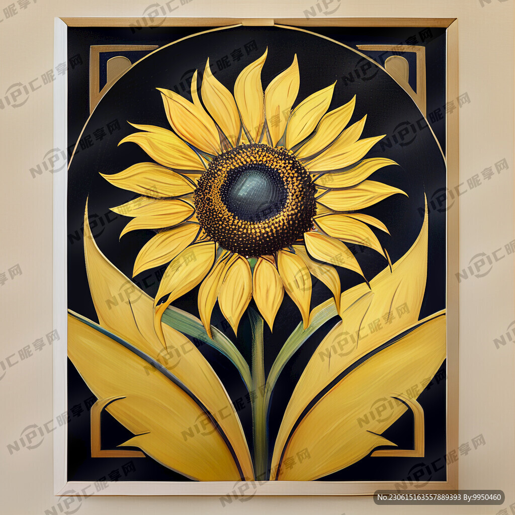 艺术感向日葵装饰画