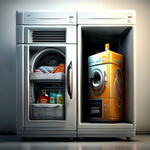 空调油烟机冰箱洗衣机家电清洗宣传图片