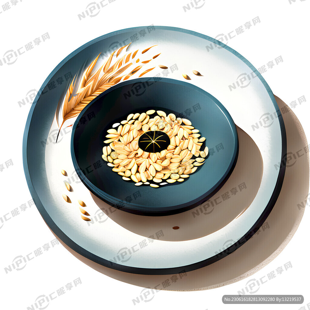 盘子 光盘行动 节约粮食 插画