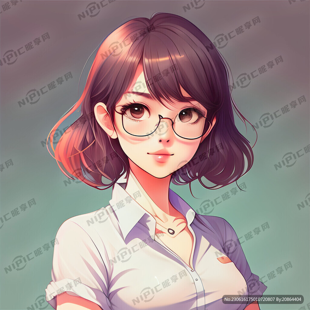 动漫可爱女士 卡通风格