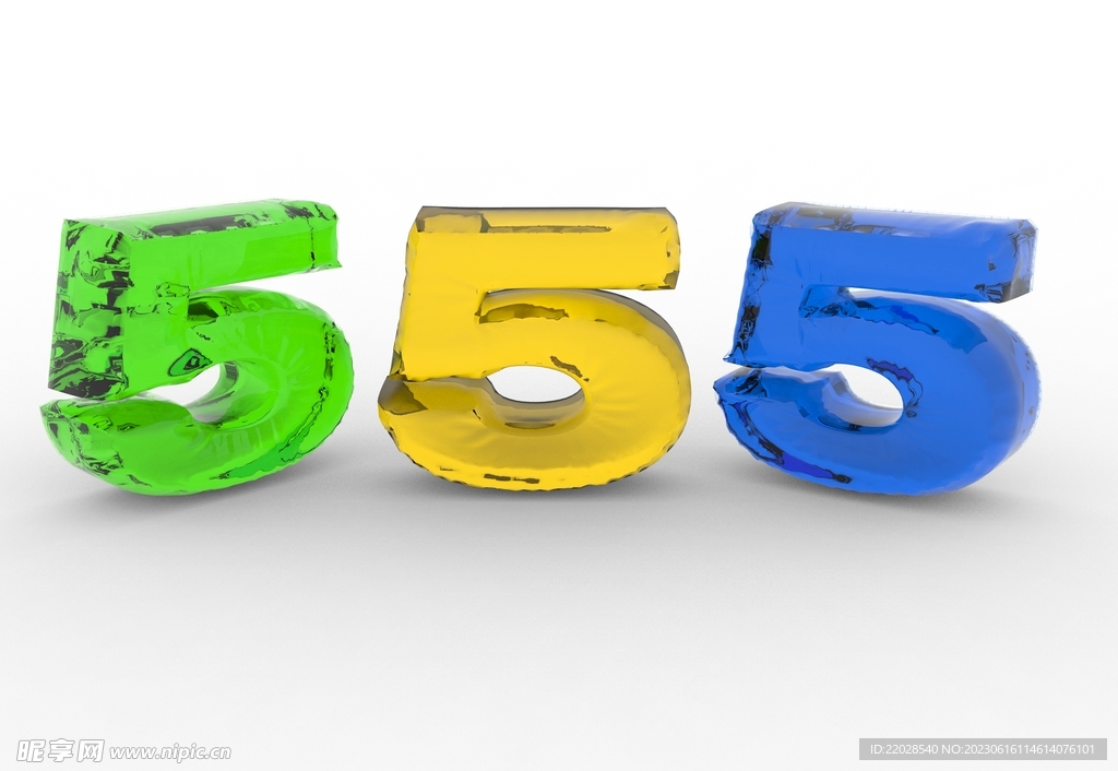 水晶数字5