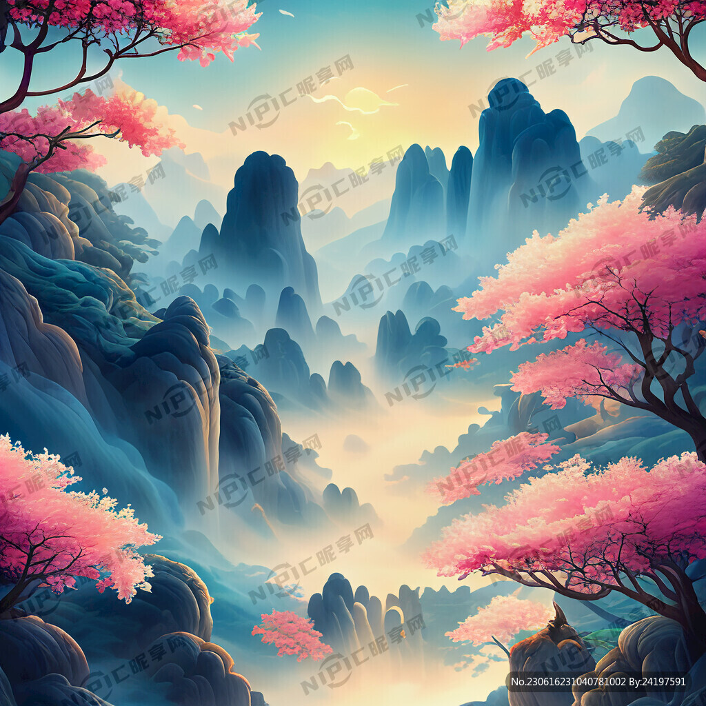 游戏梦幻唯美新中式风景 超高清