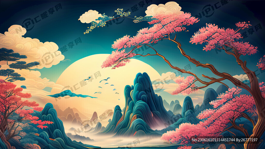 游戏梦幻唯美新中式风景 超高清