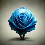 水晶，蓝色玫瑰