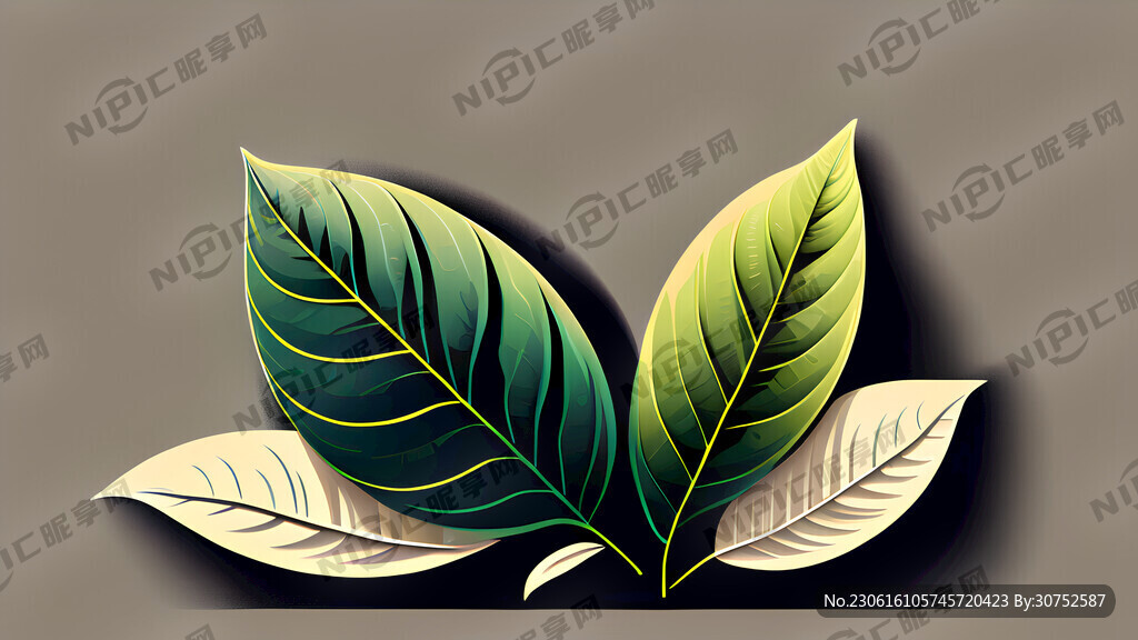 一个茶叶标题 简易风格