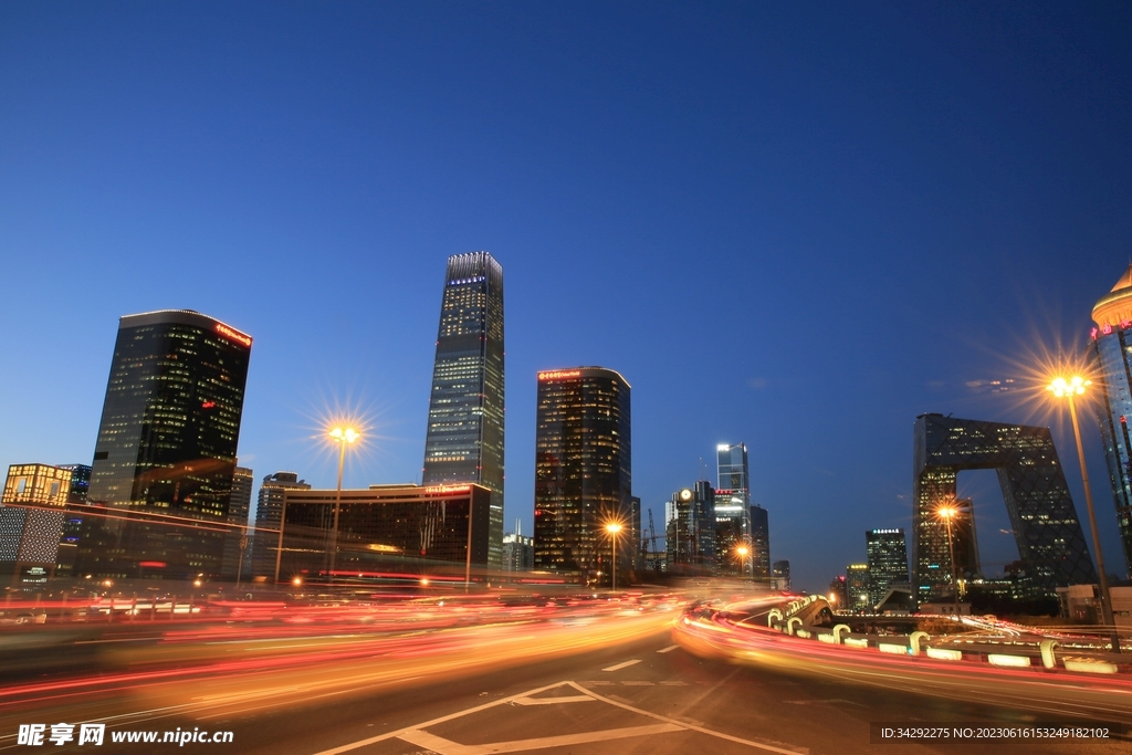 北京城市夜景