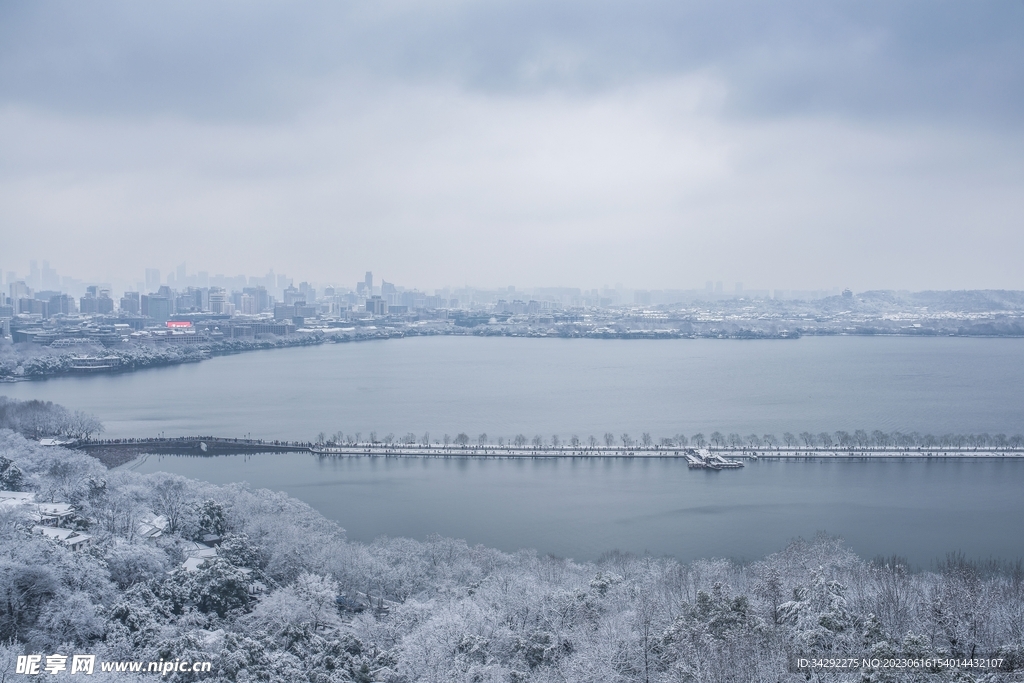 杭州西湖冬景