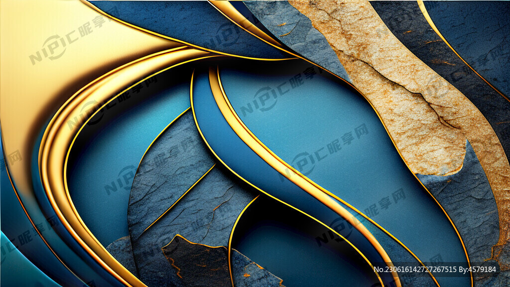 抽象 蓝色 奢华 石头纹理