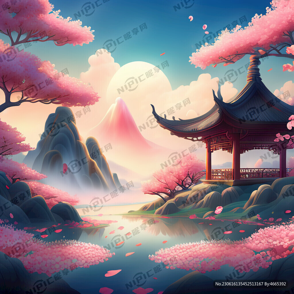 游戏梦幻唯美新中式风景 超高清