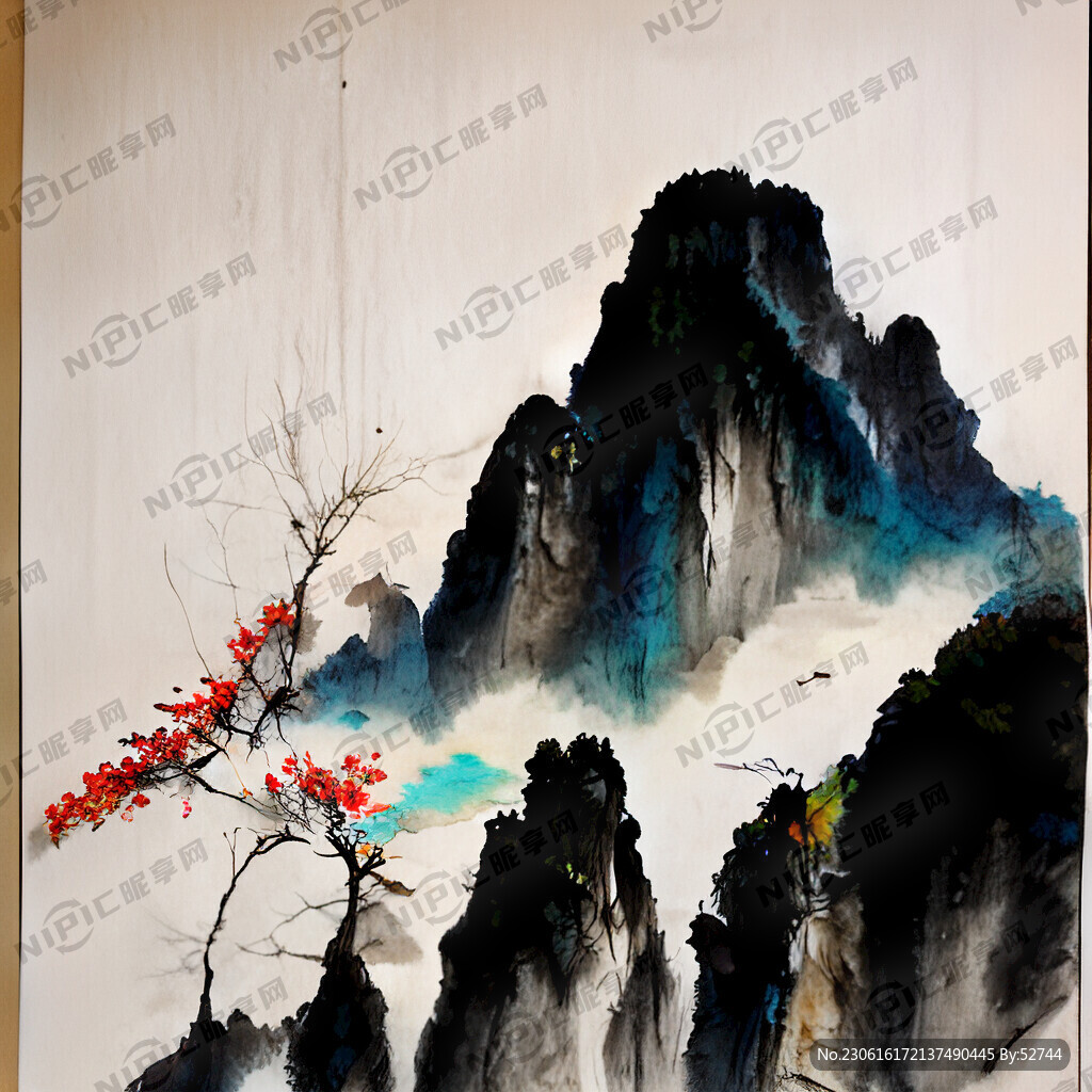 家里墙画中国风