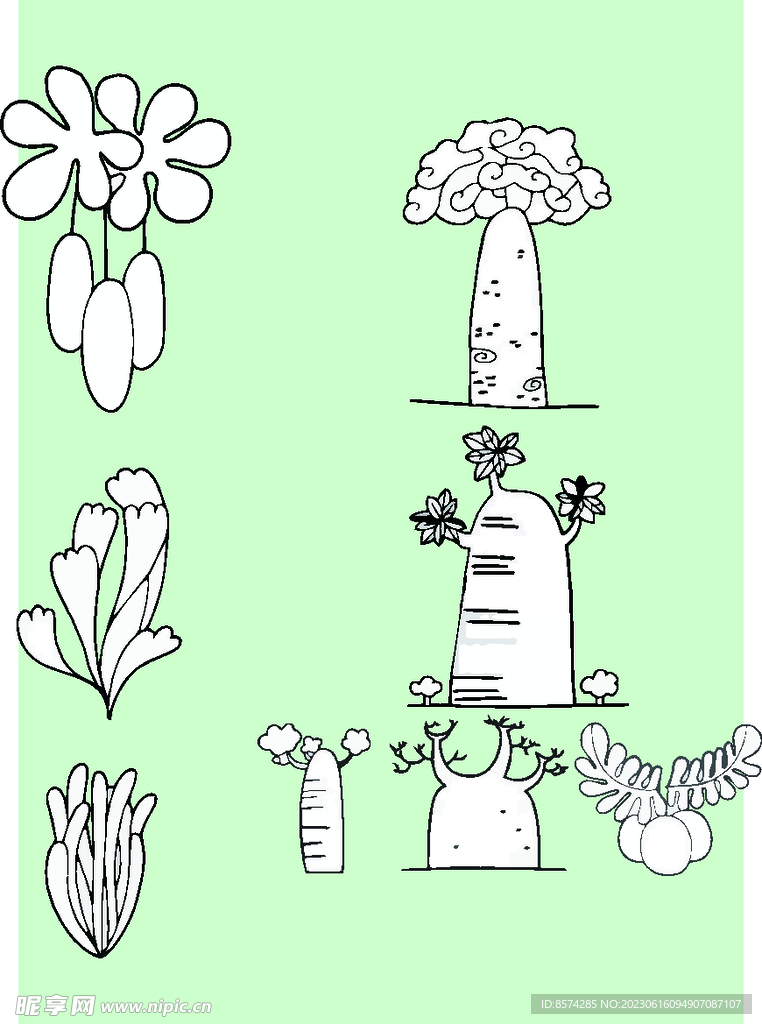 简笔画树子