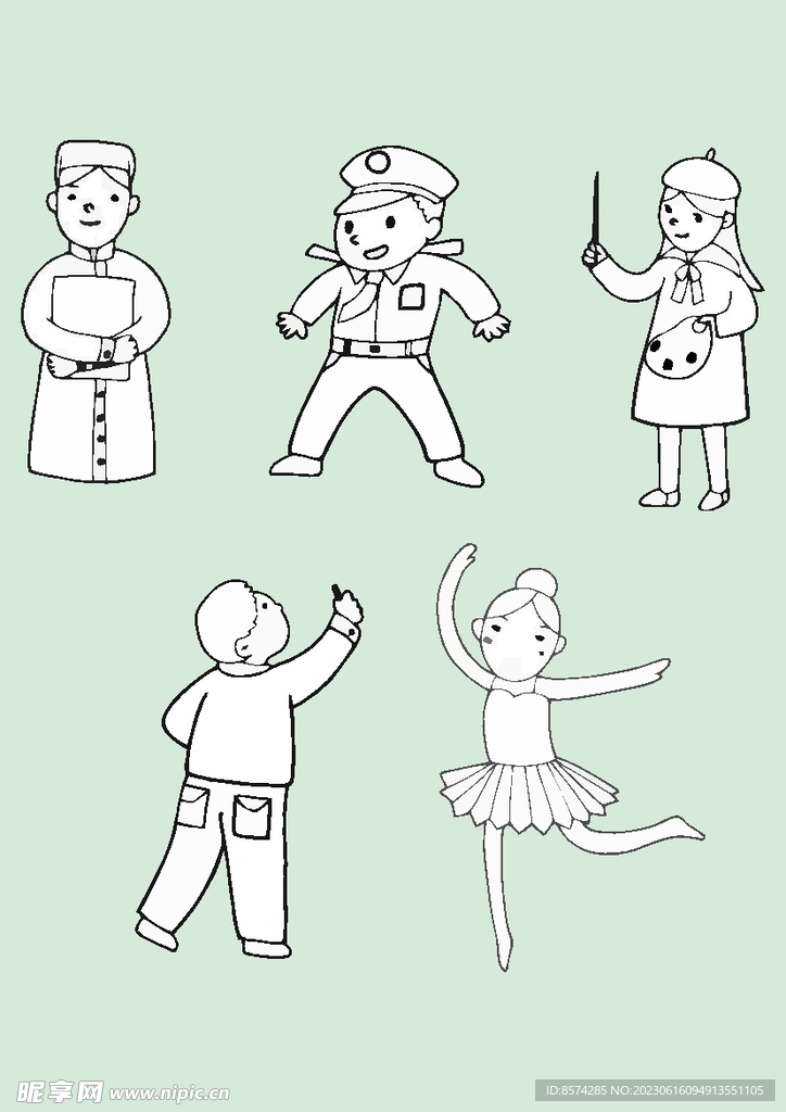 简笔画人物