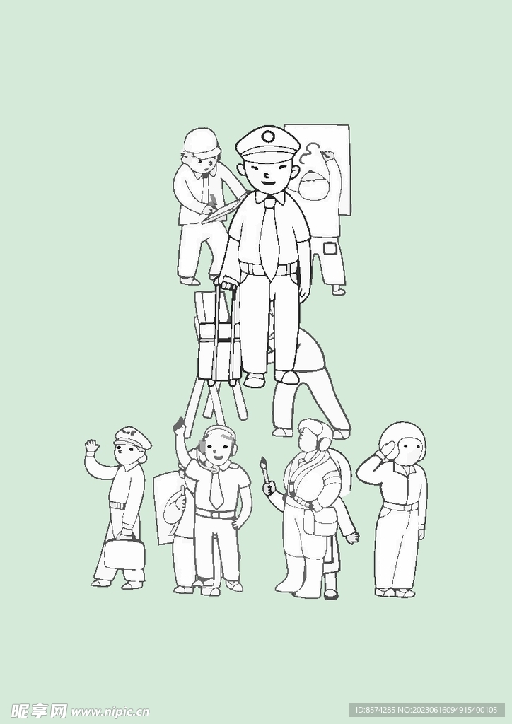简笔画人物