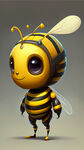 蜜蜂吉祥物
可爱的一头身