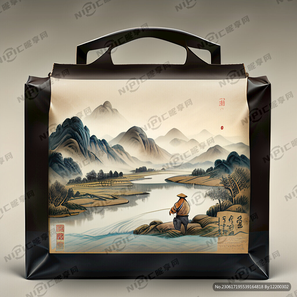 古典山水包装农民