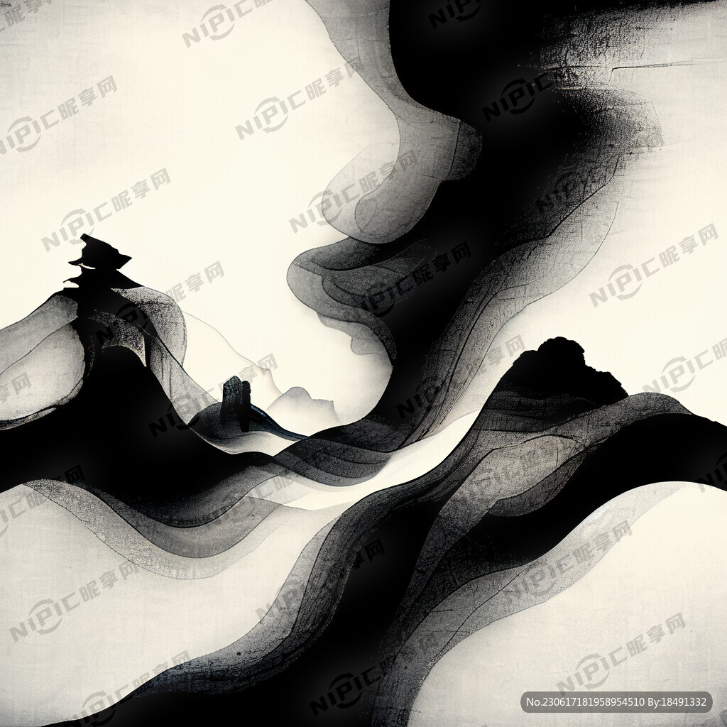 黑白灰 肌理 侘寂风 抽象