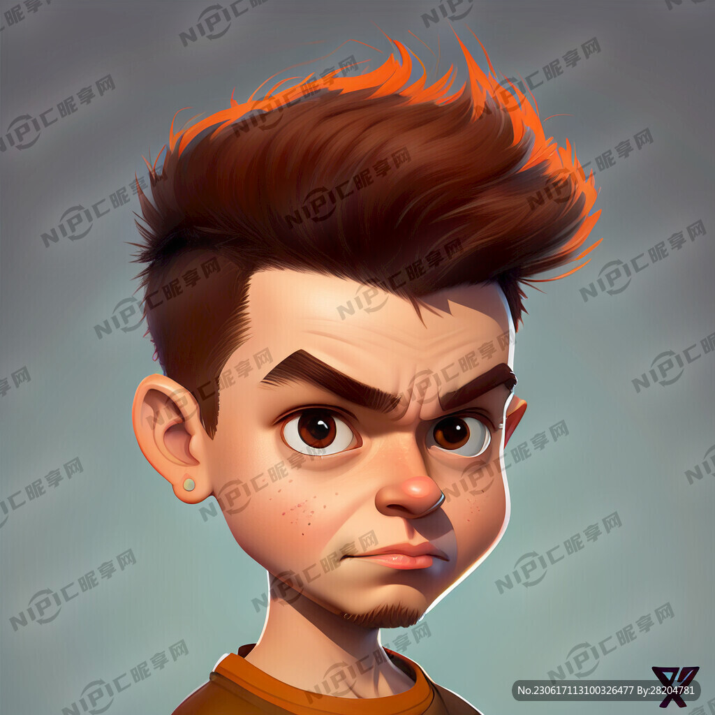 设计齐泽克卡通头像