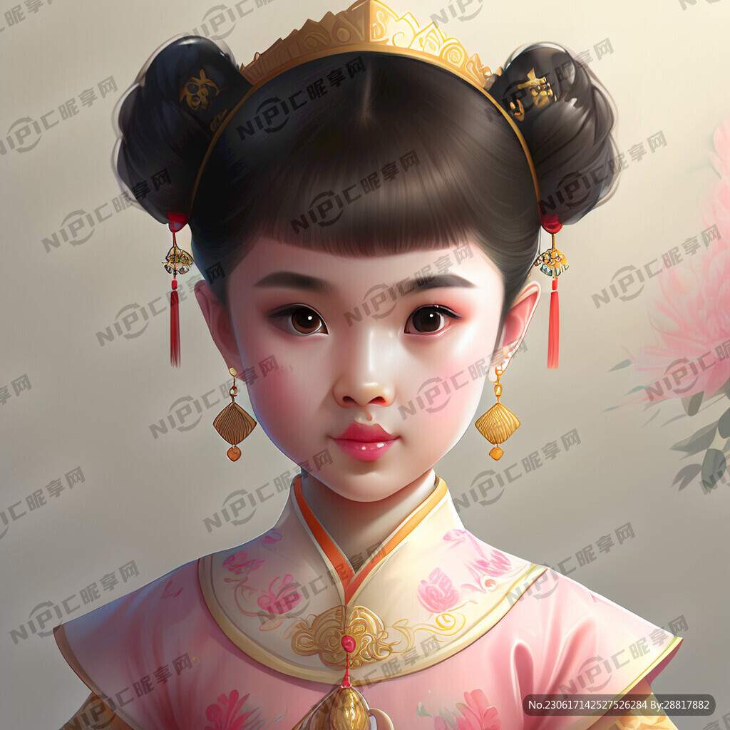 画一张超萌可爱粉丝公主女孩